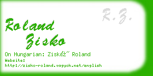 roland zisko business card